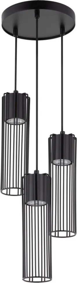 SIGMA LIGHTING 33456 FOBIA Többágú Függesztett Lámpa Fekete GU10 IP20