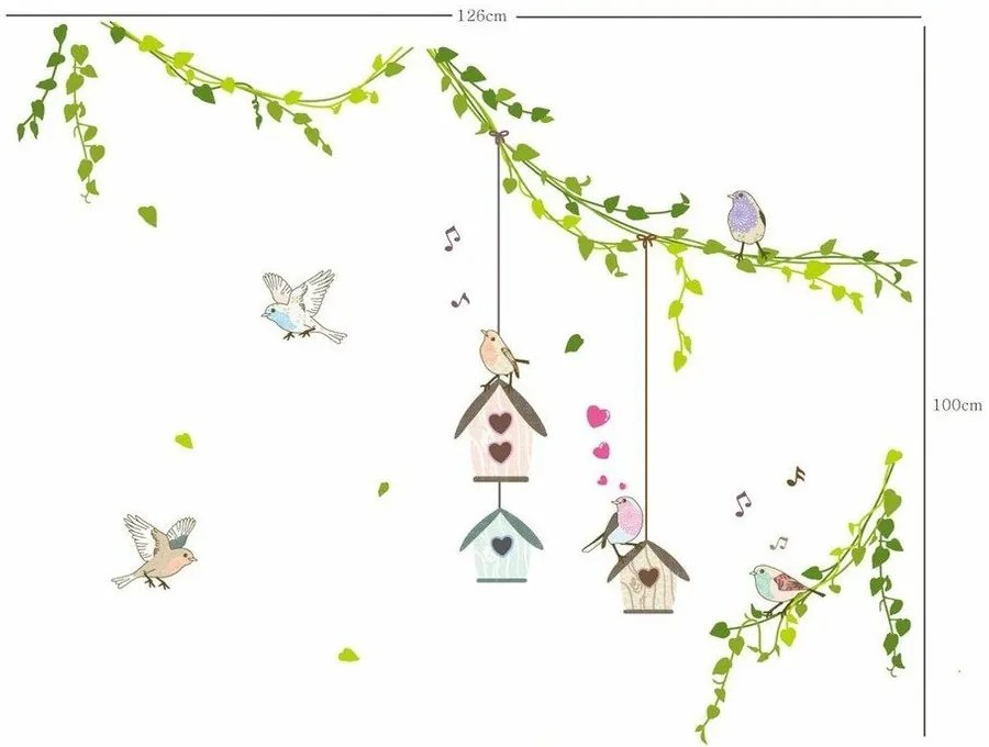 Birds cages in the Forest falmatrica szett - Ambiance