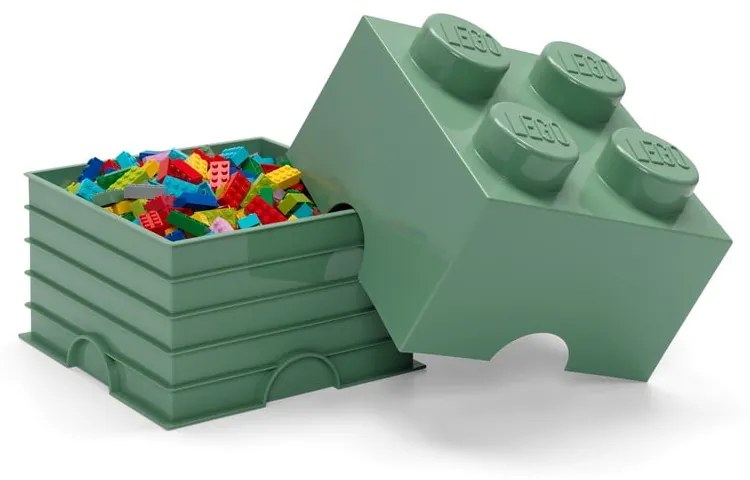 Zöld szögletes tárolódoboz - LEGO®