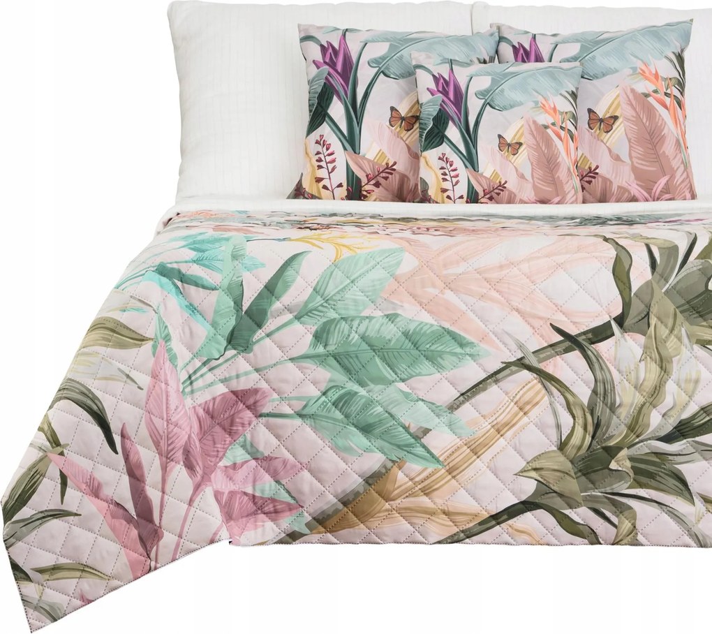 Ágytakaró Steppelt Kanapé 160X200 Kétoldalas Kapa Levél Mintás 157