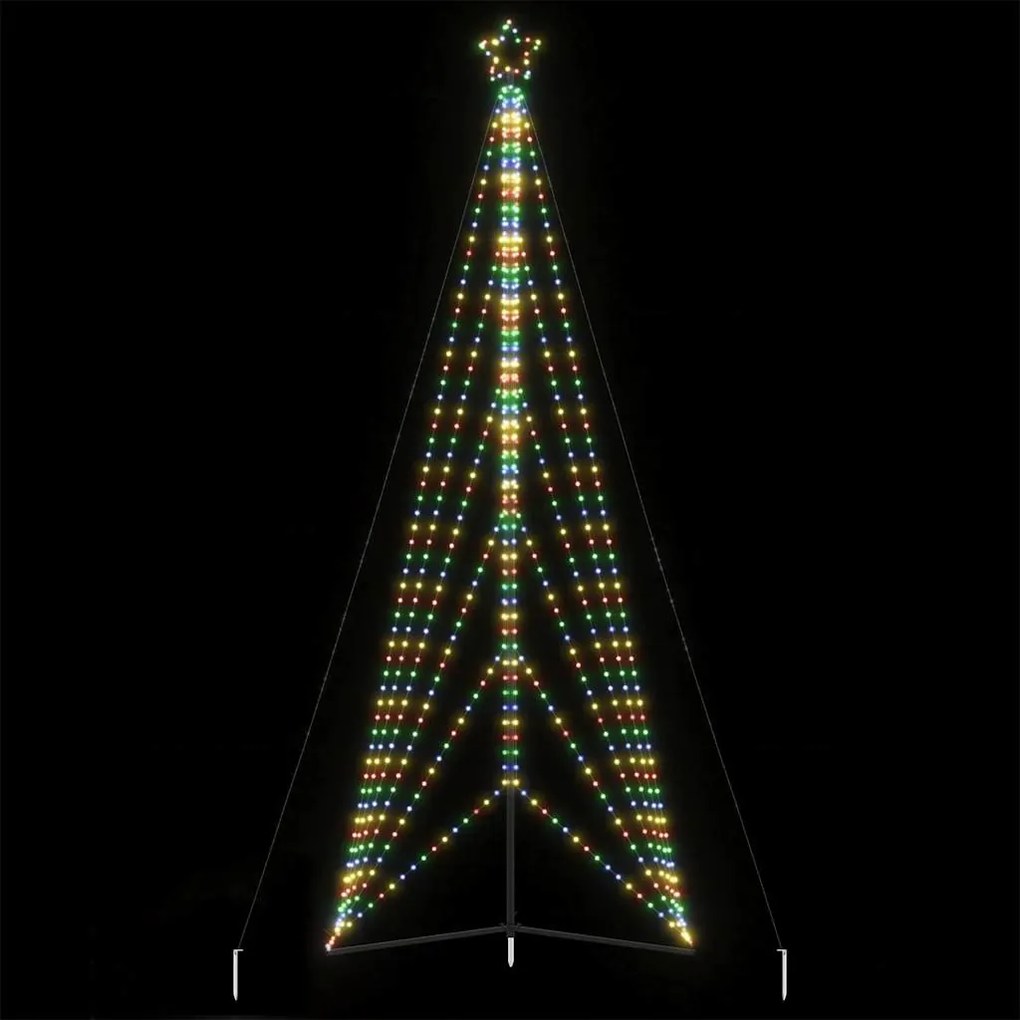 színes LED karácsonyfa 861 LED 478 cm