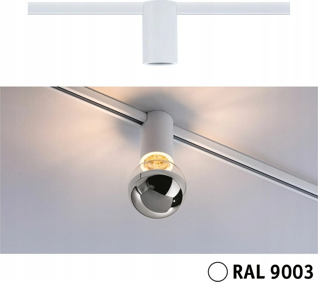 Paulmann URail sínre szerelhető spotlámpa E27 fehér, max. 20W, szabályozható