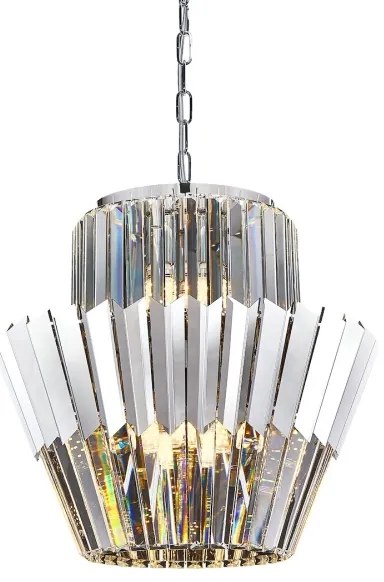 Csillár láncon DONNA 9xE14/40W/230V átm. 45 cm matt króm