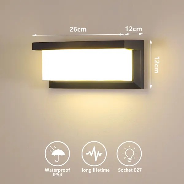 Brilagi -LED RGBW Kültéri fali lámpatest BRICKY 1xE27/9W/230V antracit IP54