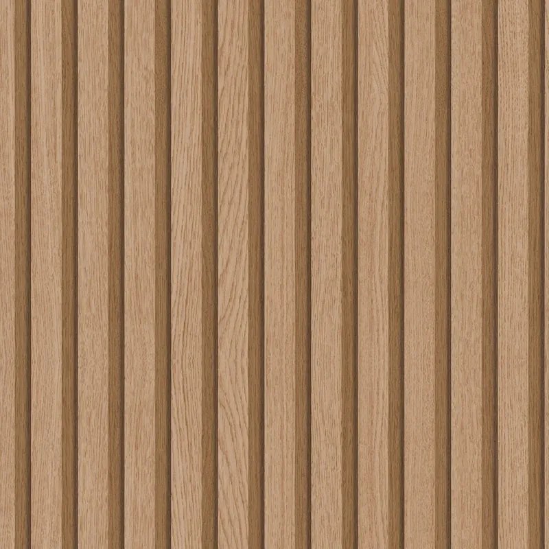 Lamellákat Utánzó Tapéta Fa Mintás 3D Vinil