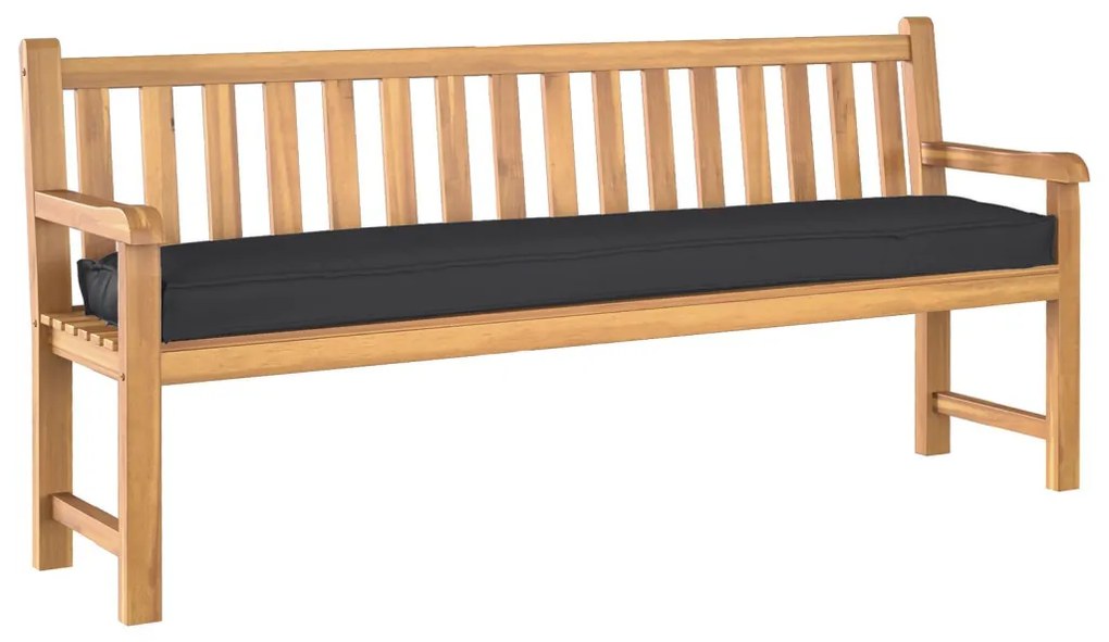 Pallet párnák a padhoz 2 db Fekete 200x40x8 cm Oxford szövet