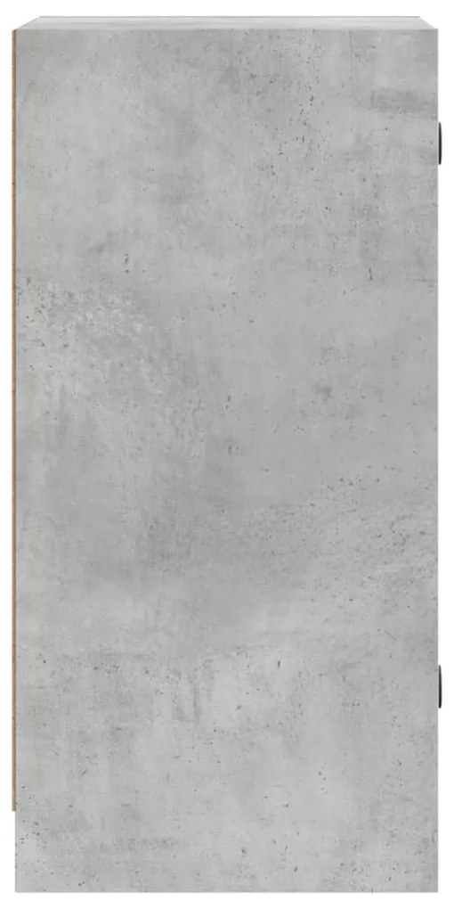 betonszürke kisszekrény üvegajtókkal 35 x 37 x 75,5 cm