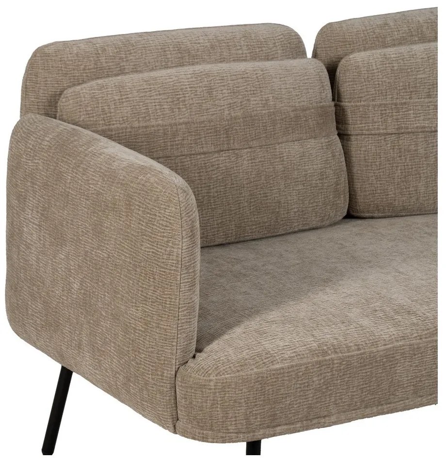 Bézs zsenília kanapé 127 cm Bind – Ixia