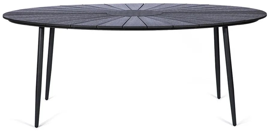 4 db rattan étkezőszék Sofia és fekete asztal Marienlis - Bonami Essentials