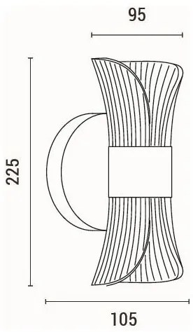 LED Fali lámpa LED/8W/230V 3000K