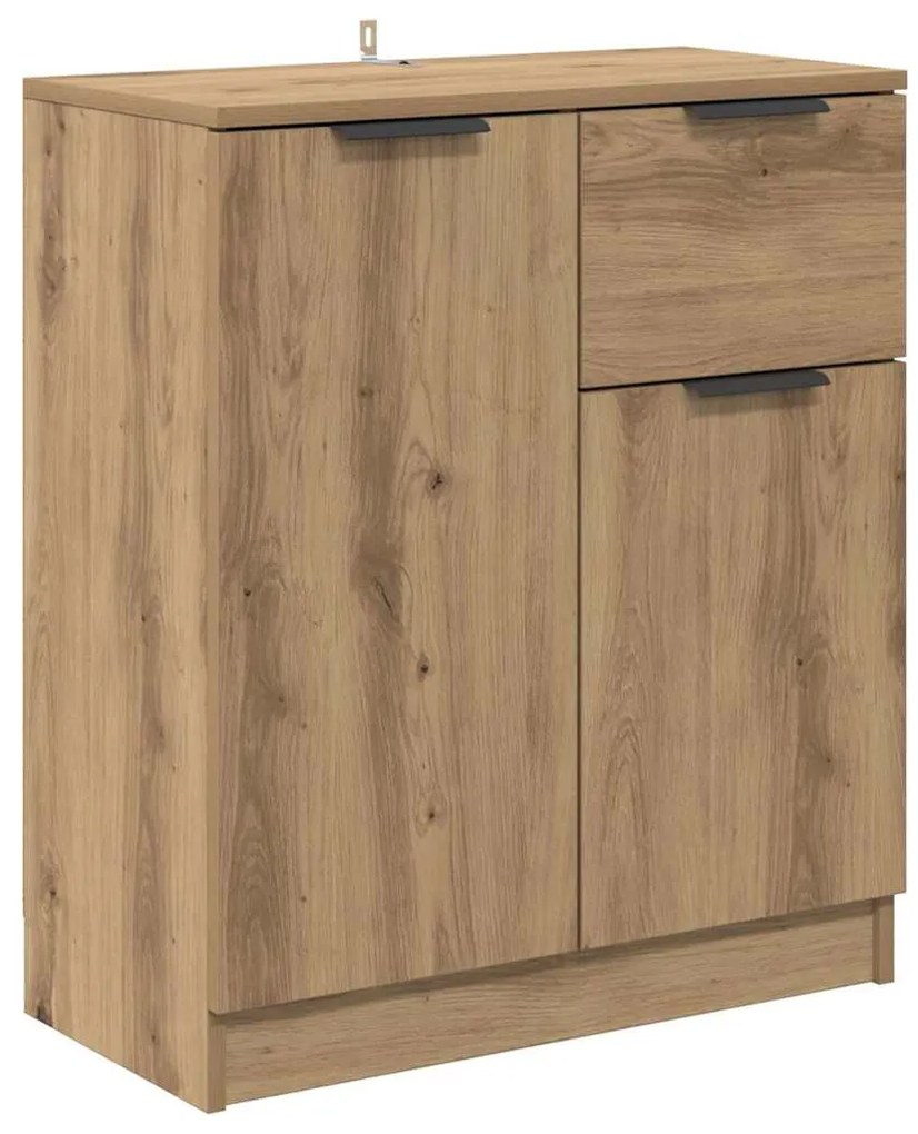 Oldalszekrények 2 pcs Artisan tölgy 60 x 30 x 70 cm Faanyag