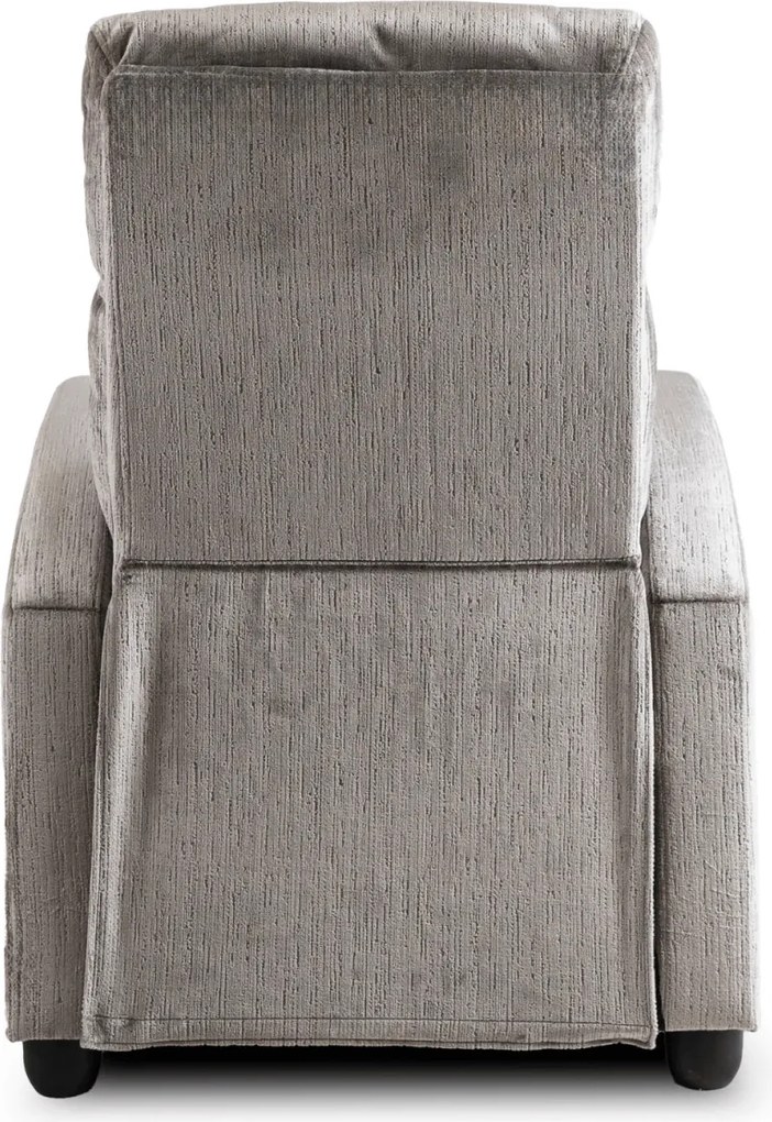 Dönthető fotel szürke bársony, DANNY