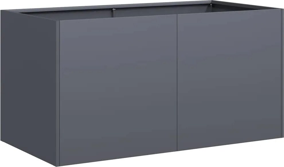 vidaXL növénytartó antracitszürke 80x40x40 cm hidegen hengerelt acél