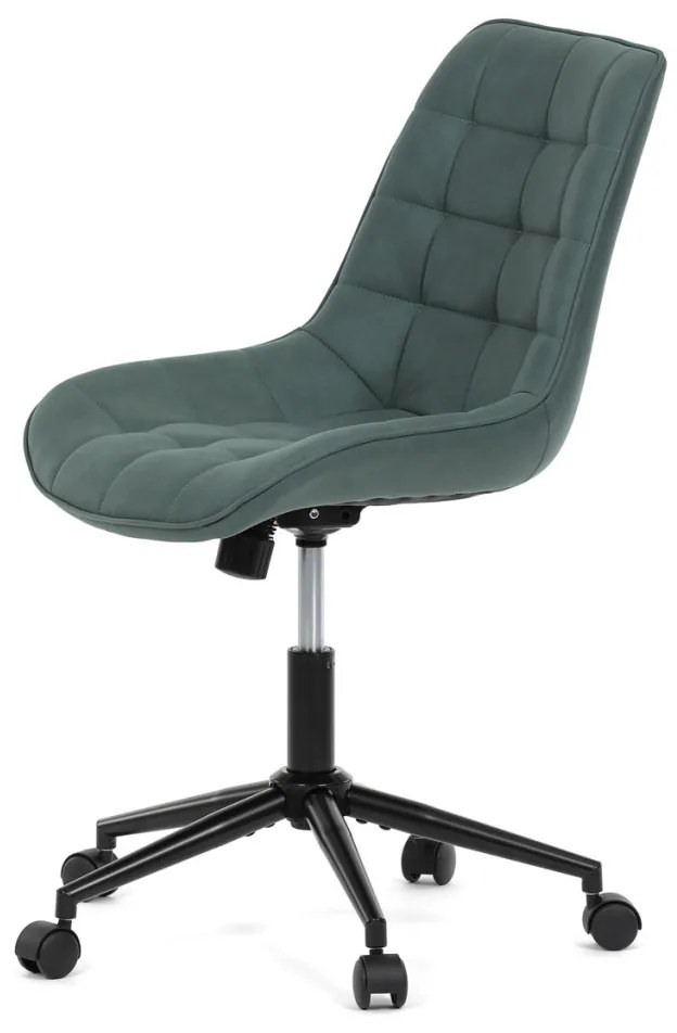 Scaun de birou pivotant verde elegant cu tapițerie din material textil. KA-V3120