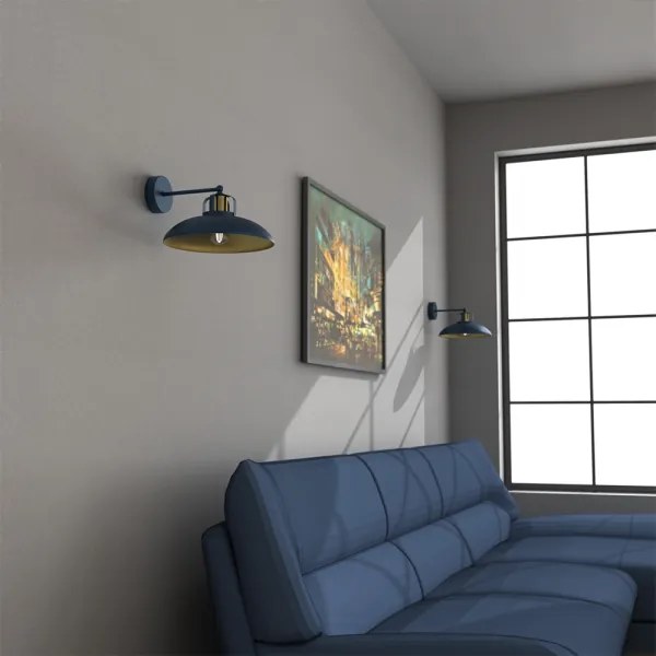 Brilagi - LED Fali lámpa FLAMENGO 1xE27/60W/230V kék