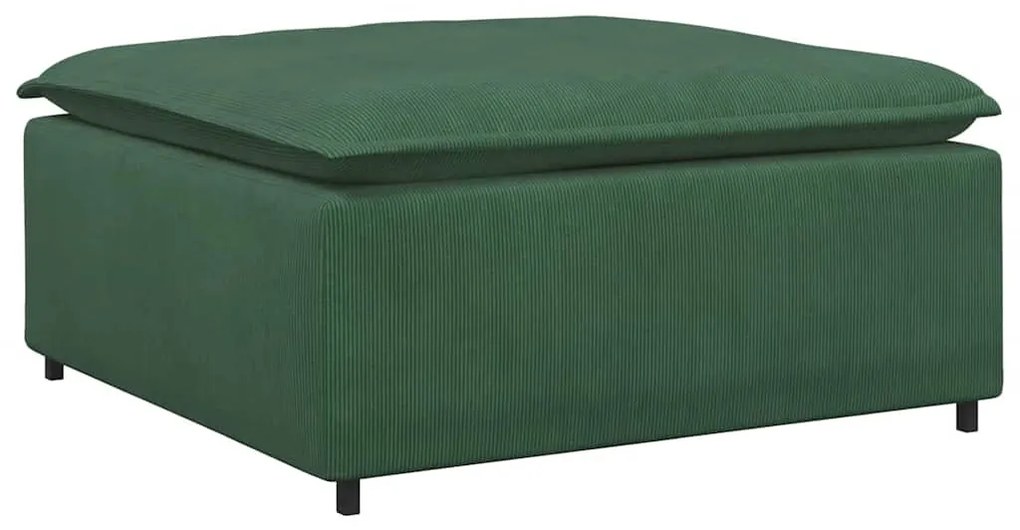 dzsungel zöld moduláris kanapé lábzsámoly modul 100x100x48 cm