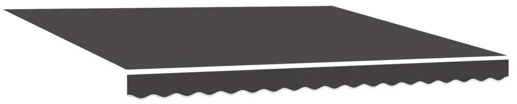 Kézi behúzható napellenző narancssárgában és fehérben, 350x250 cm