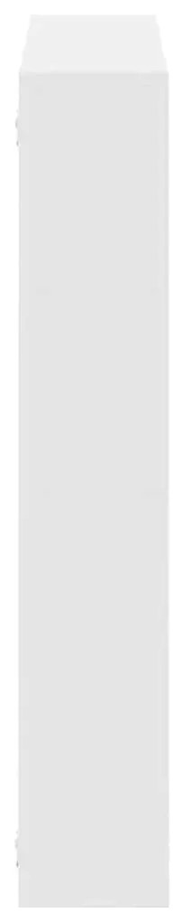 fehér szerelt fa fali kockapolc 12 rekeszes színű