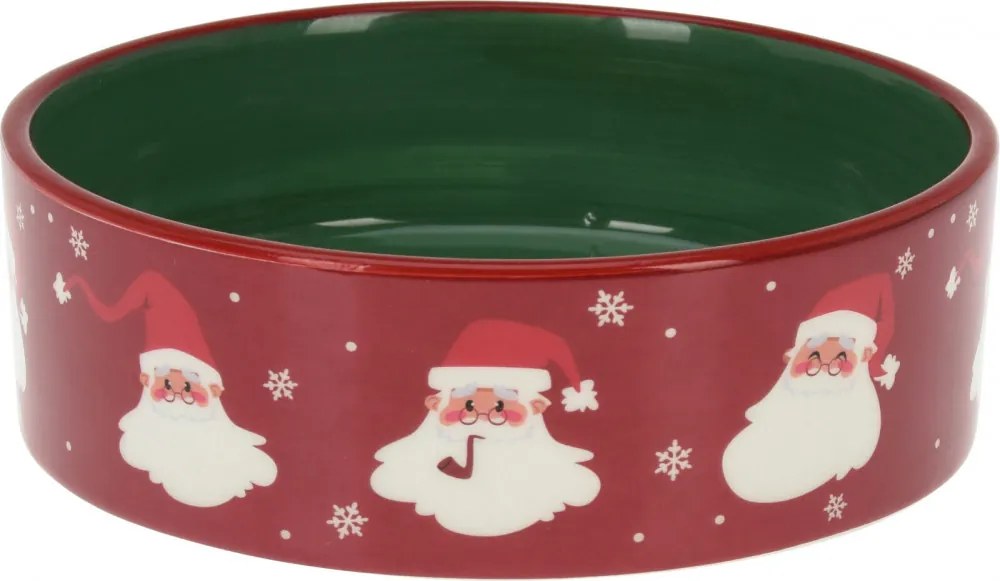 Xmas kerámia kutyatál mikulásos