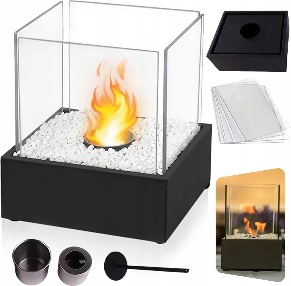 Szabadonálló Füstmentes Biokandalló Otthonra Kerti Terasz Bio Kandalló 28.7CM