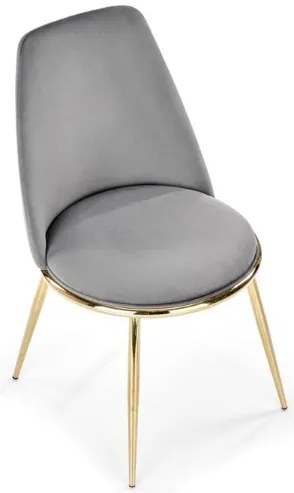 K-460 étkezőszék szürke arany