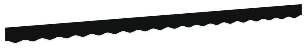 Napellenző Valance 4.5 m Keretre Fekete 4.3x0.2 m