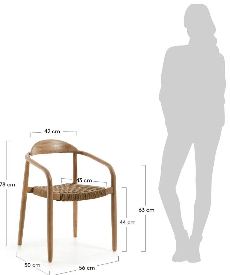 Glynis szék bézs ülőrésszel - Kave Home