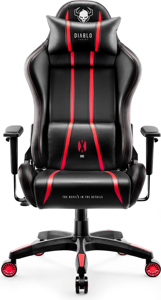 Gamer szék műbőr Normal Size, fekete-piros: Diablo X-One 2.0