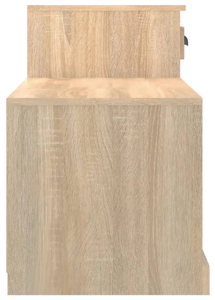 sonoma tölgy színű szerelt fa cipőszekrény 100x42x60 cm