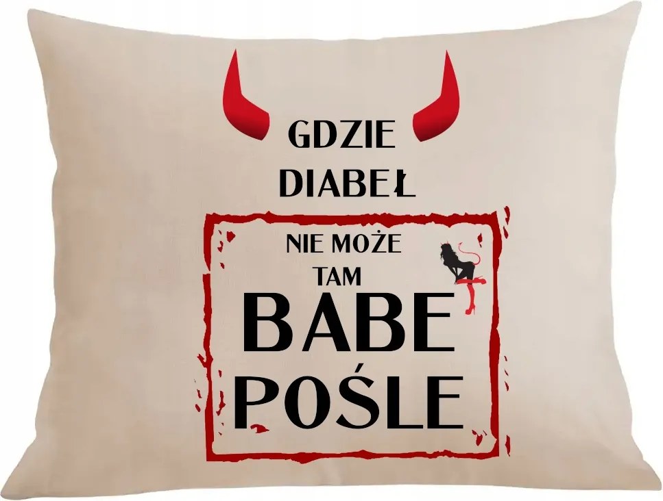 Párna párnahuzat Ahol Az Ördög Nem Tud Ott Baba Küldetés