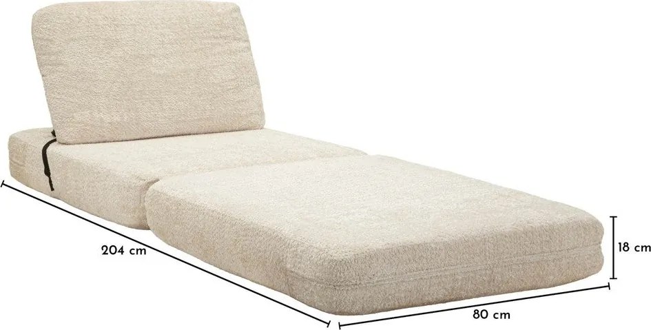 Fehér kinyitható buklé fotel Faster – Mauro Ferretti