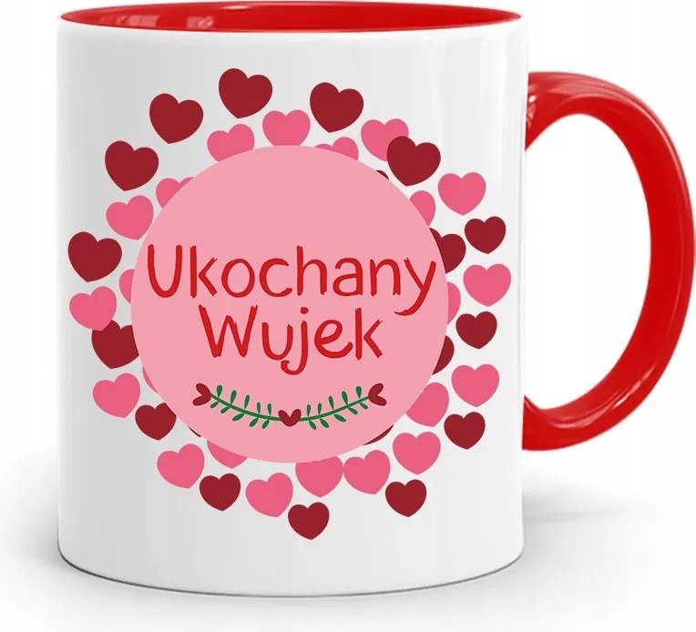 Piros Bögre Ajándék Nagybácsinak Szeretett Nagybácsi Nyomtatott Fényképpel