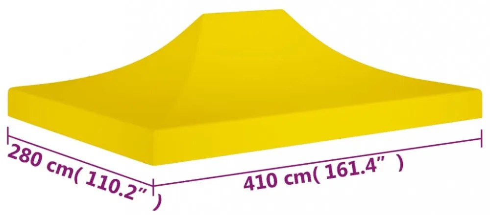 sárga tető partisátorhoz 4 x 3 m 270 g/m²