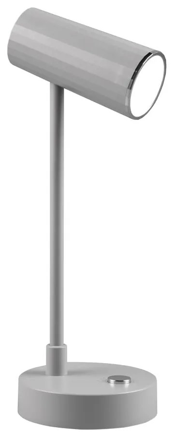 Világosszürke LED szabályozható asztali lámpa (magasság 28 cm) Lenny – Reality