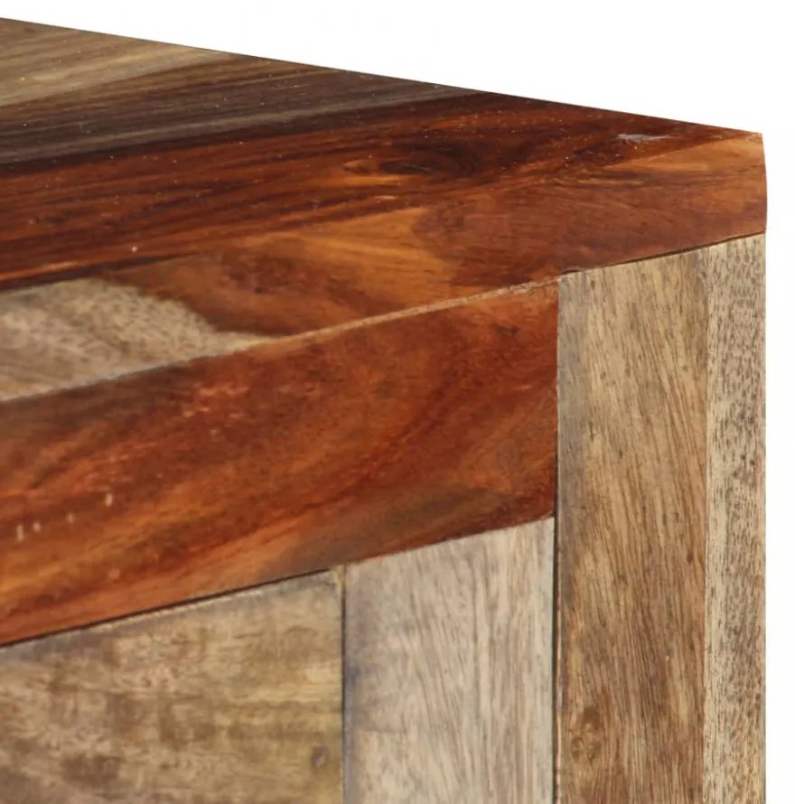 tömör akácfából tálalóasztal 3 fiókkal 120x30x75 cm