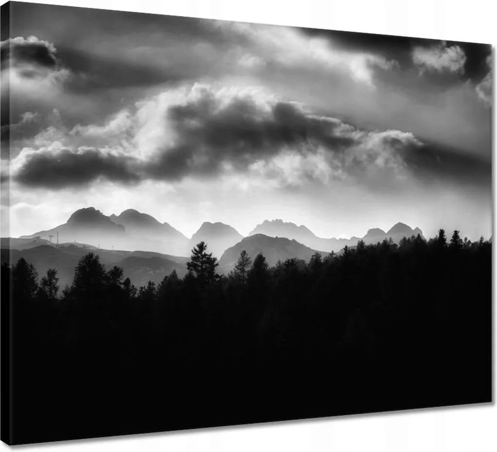 Vászonkép 50x40 Panoráma a hegy profiljára