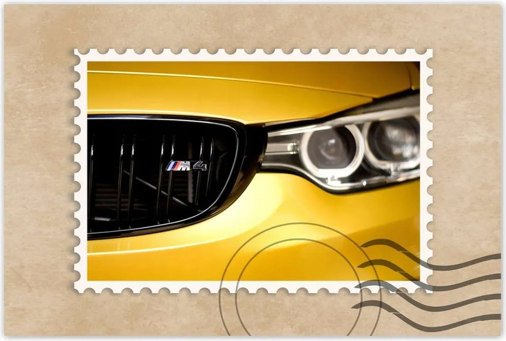 Poszterek 90x60 Sárga Bmw