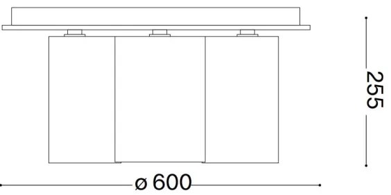 Ideal Lux - Mennyezeti lámpa DAISY 6xE27/52W/230V átm. 60 cm arany/fehér