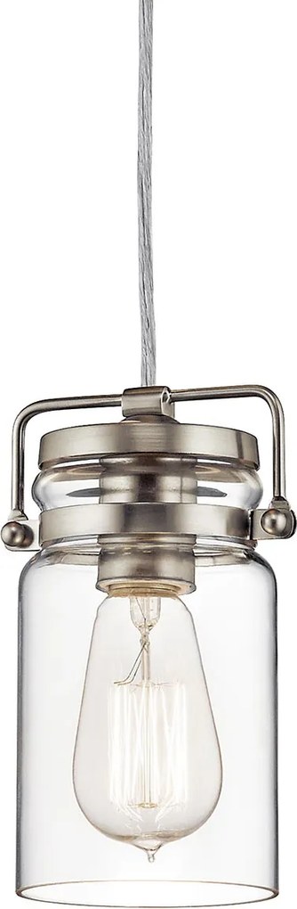 Kichler klasszikus modern vintage függeszték brinley nikkel elskl-brinley-mp-ni
