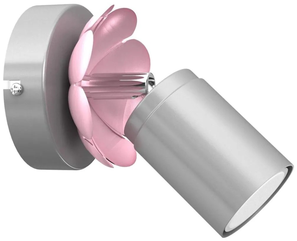 Fali spotlámpa FLOWER 1xGU10/8W/230V matt króm