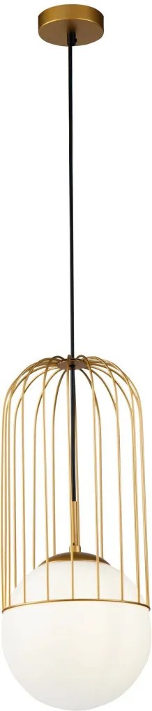 MAYTONI P363PL-01G TELFORD Egyágú Függesztett Lámpa Fém E27 IP20