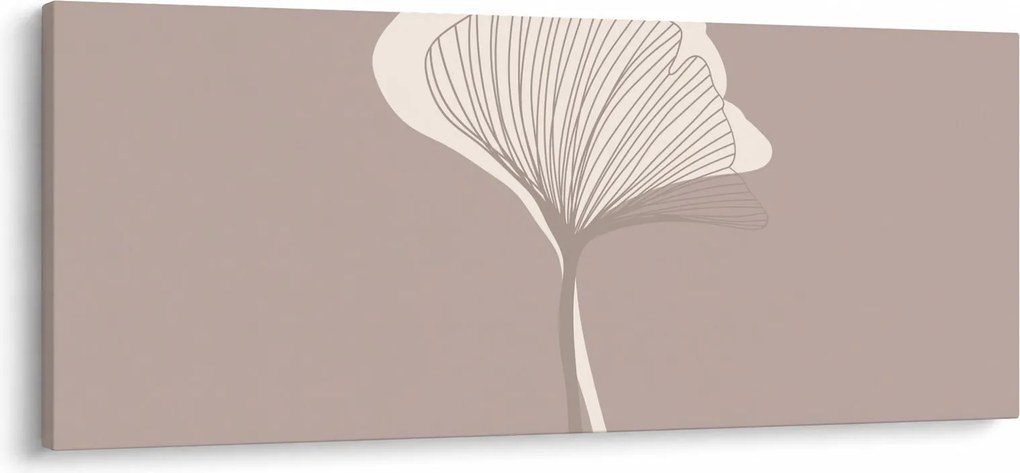 Kép - Bézs színű levelek N⁰3 (120x50 cm)