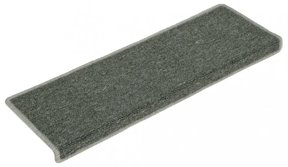 15 db zöld lépcsőszőnyeg 65x21x4 cm