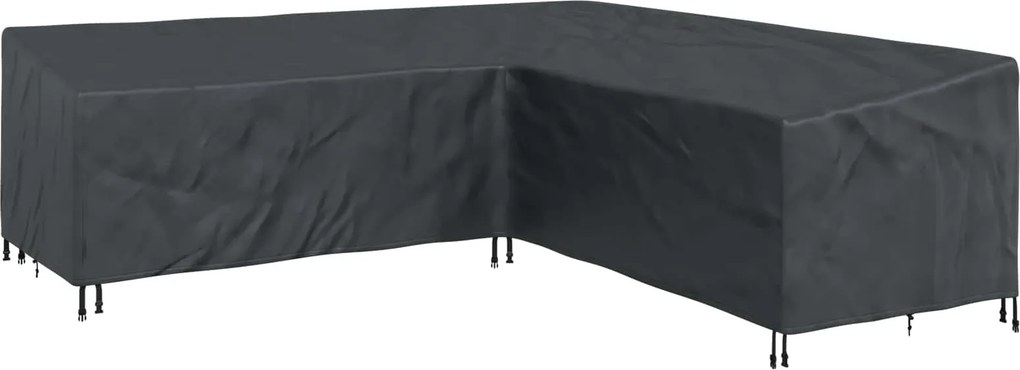 vidaXL Bútor takaró Fekete 255 x 255 x 80 cm 420D Oxford Szövet