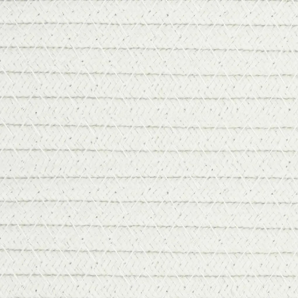 bézs-fehér pamut tárolókosár Ø51 x 33 cm