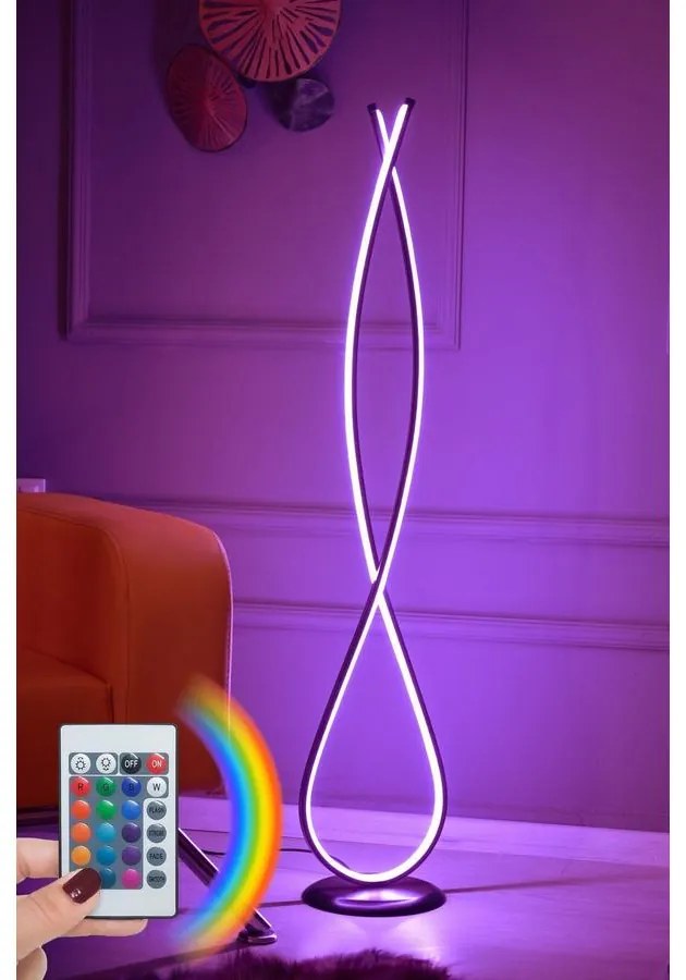 Állólámpa, Infinity Fekete - Multicolor