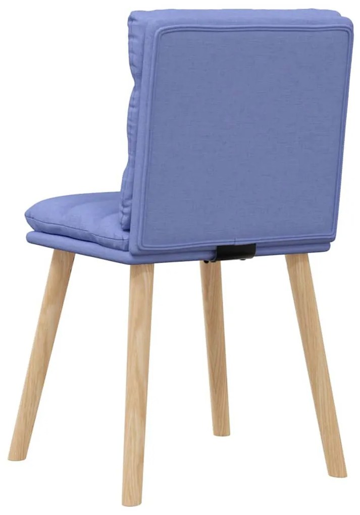 vidaXL étkezőszékek 6 db Jeans kék szövet