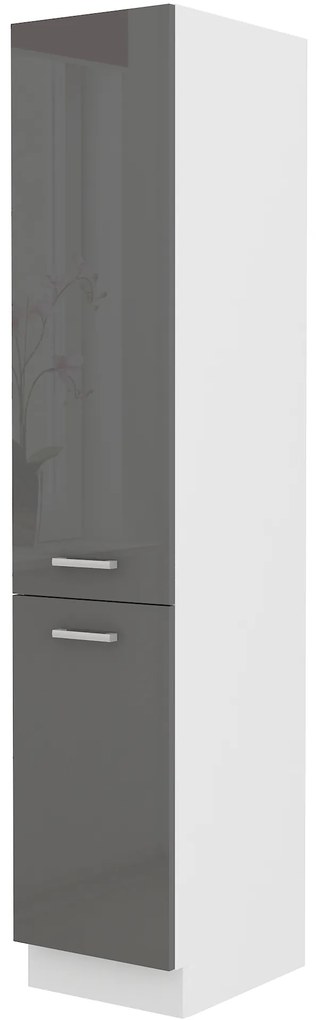 Élelmiszer szekrény Saria 40 DK 210 2F (fényes szürke). 1033008