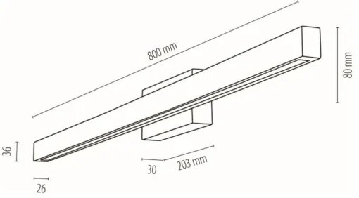 Spot-Light19912104 - LED fürdőszobai fali lámpatest AQUAVIVA LED/12W/230V IP44