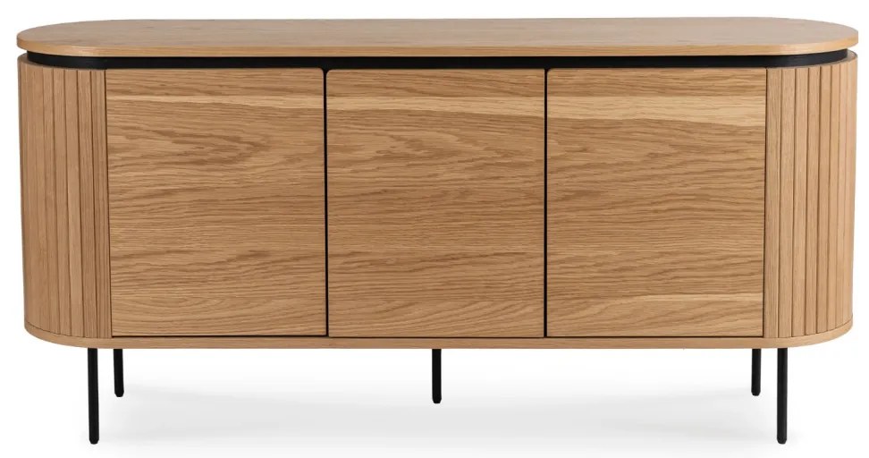 Komoda BECK 160 cm Trzydrzwiowa Dąb